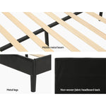 Artiss Bed Frame Queen Size LED Black RAVI - Furniture > Bedroom > Beds & Bed Frames