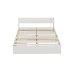 Artiss Bed Frame Queen Size Mattress Base wtih Charging Ports 2 Storage Drawers - Furniture > Bedroom > Beds & Bed