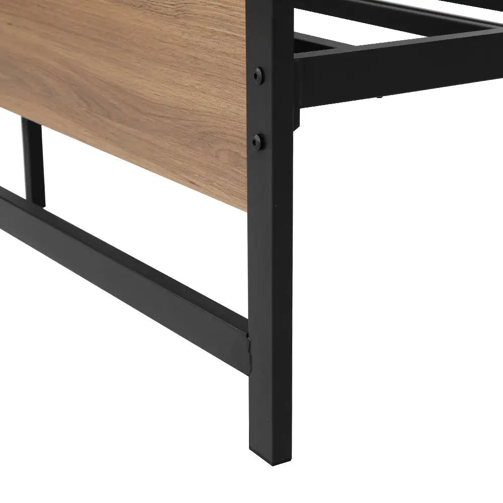 Artiss Bed Frame Queen Size Metal Base Mattress Platform Foundation Black DREW - Furniture > Bedroom > Beds & Bed Frames