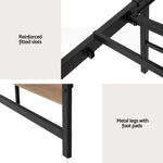 Artiss Bed Frame Queen Size Metal Base Mattress Platform Foundation Black DREW - Furniture > Bedroom > Beds & Bed Frames