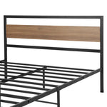 Artiss Bed Frame Queen Size Metal Base Mattress Platform Foundation Black DREW - Furniture > Bedroom > Beds & Bed Frames