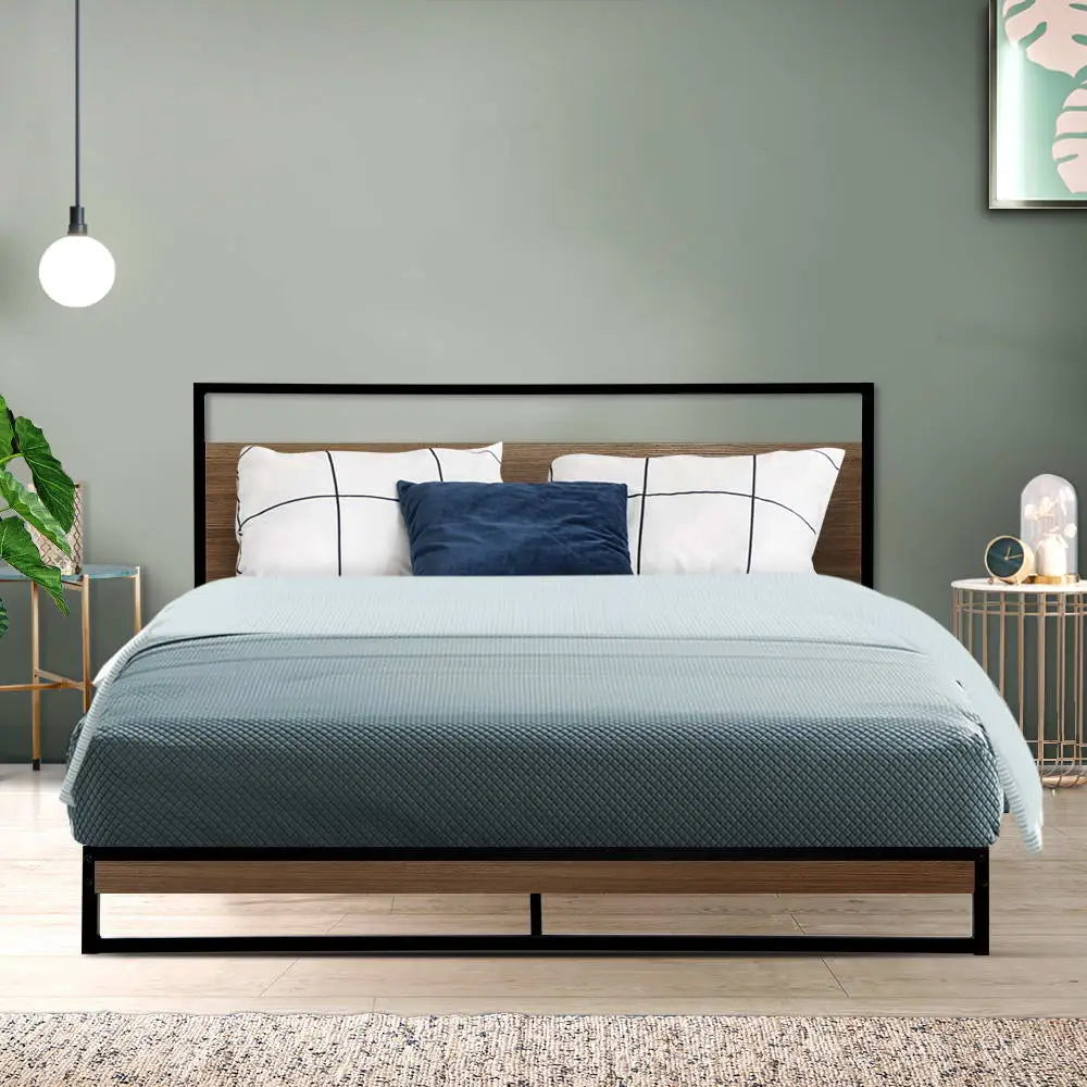 Artiss Bed Frame Queen Size Metal Frame DANE - Furniture > Bedroom