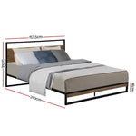 Artiss Bed Frame Queen Size Metal Frame DANE - Furniture > Bedroom