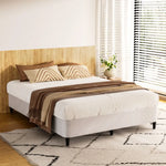 Artiss Bed Frame Queen Size Metal Grey MASON - Furniture > Bedroom > Beds & Bed Frames