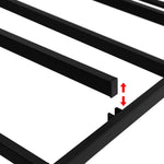Artiss Bed Frame Queen Size Metal Grey MASON - Furniture > Bedroom > Beds & Bed Frames