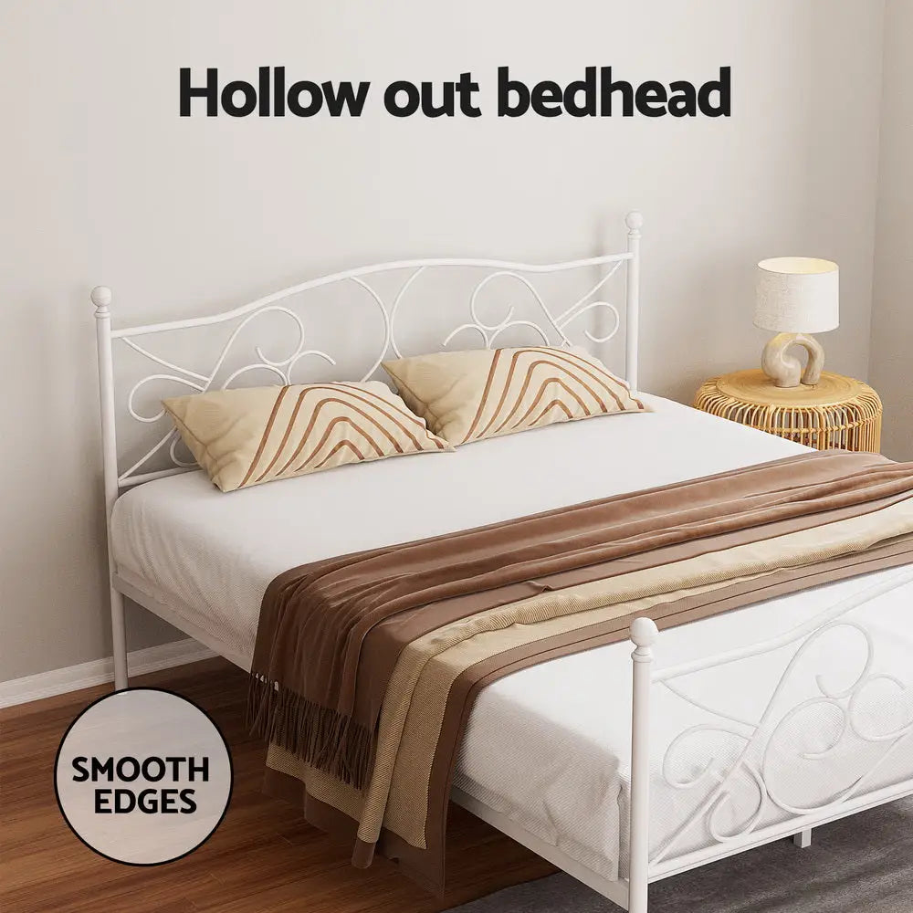 Artiss Bed Frame Queen Size Metal Bed Frame GROA - Furniture > Bedroom > Beds & Bed Frames
