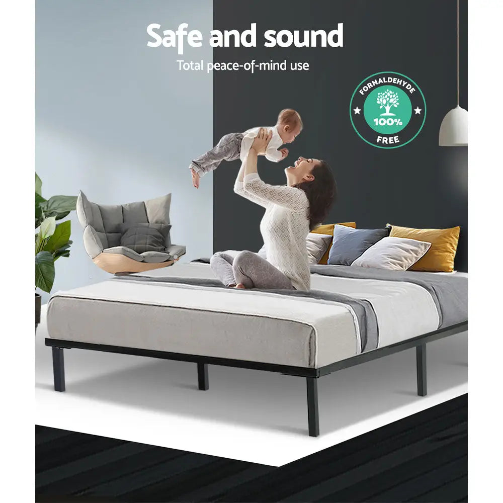 Artiss Bed Frame Queen Size Metal Frame TED - Furniture > Bedroom