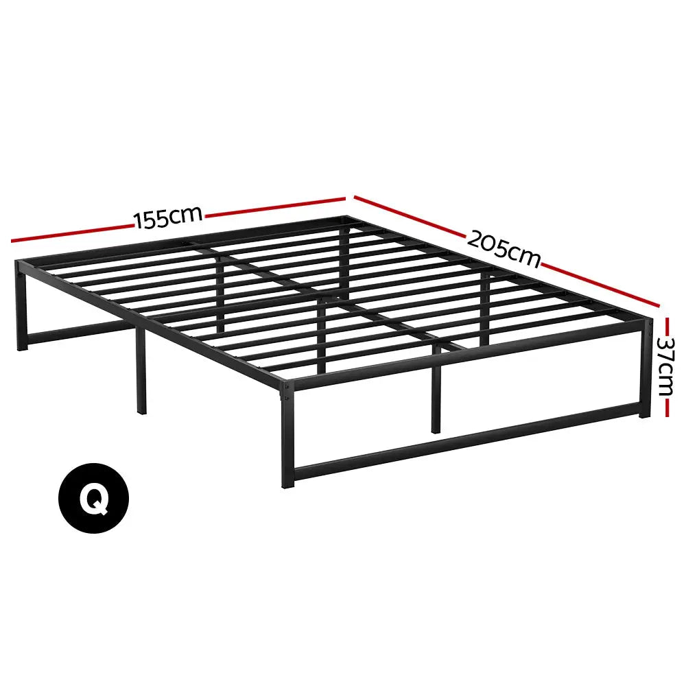 Artiss Bed Frame Queen Size Metal Frame TINO - Furniture > Bedroom > Beds & Bed Frames