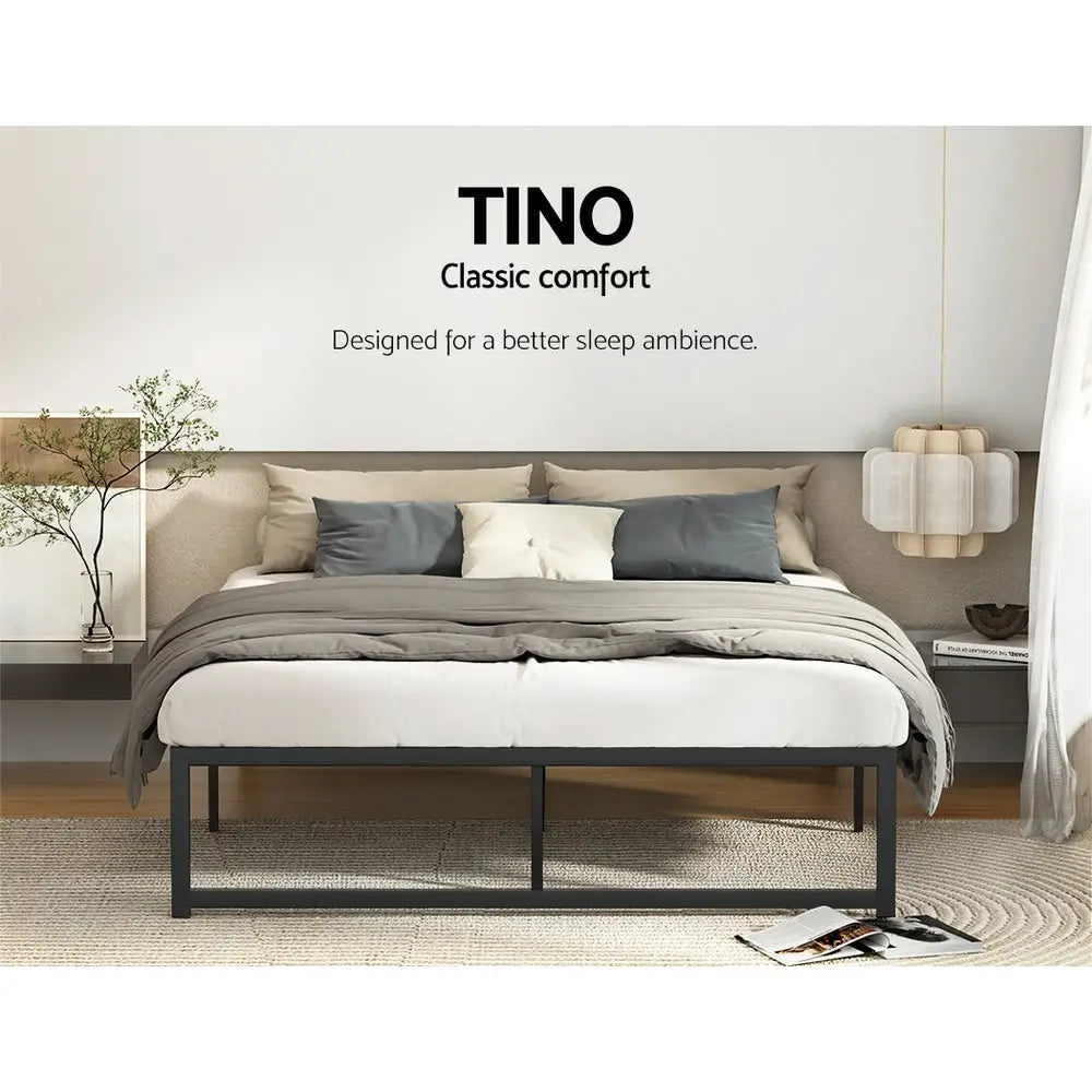 Artiss Bed Frame Queen Size Metal Frame TINO - Furniture > Bedroom > Beds & Bed Frames