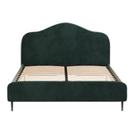 Artiss Bed Frame Queen Size Velvet Dark Green OLAN - Furniture > Bedroom