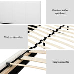 Artiss Bed Frame Queen Size White NEO - Furniture > Bedroom > Beds & Bed Frames