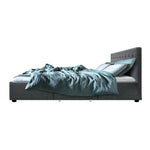 Artiss Bed Frame Queen Size with 4 Drawers Grey AVIO - Furniture > Bedroom