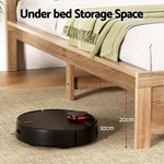 Artiss Bed Frame Queen Size Wooden Acacia Wood OATMEAL - Furniture > Bedroom > Beds & Bed Frames