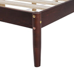 Artiss Bed Frame Queen Size Wooden Base Mattress Platform Timber Walnut VISE - Furniture > Bedroom