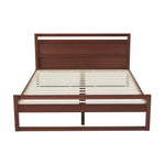 Artiss Bed Frame Queen Size Wooden Walnut WITTON - Furniture > Bedroom > Beds & Bed Frames