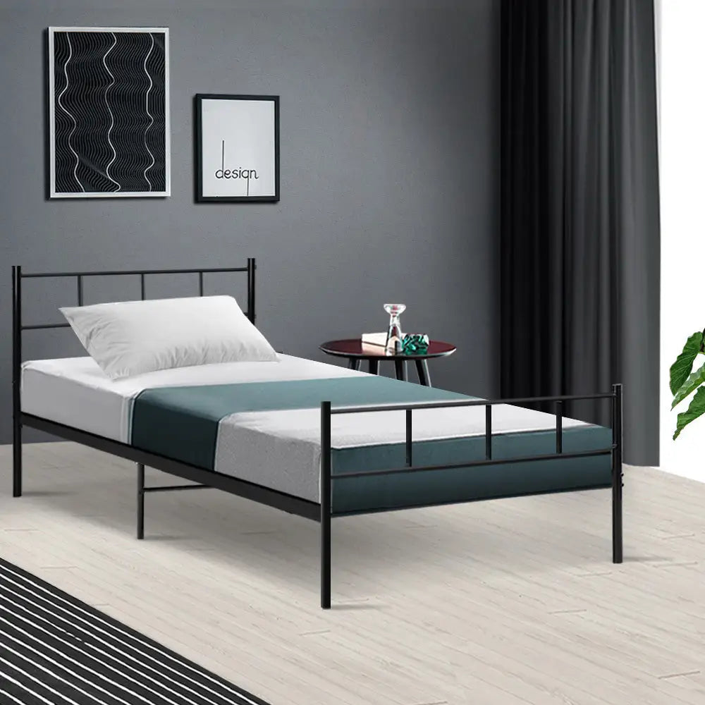Artiss Bed Frame Single Metal Bed Frames SOL - Furniture > Bedroom