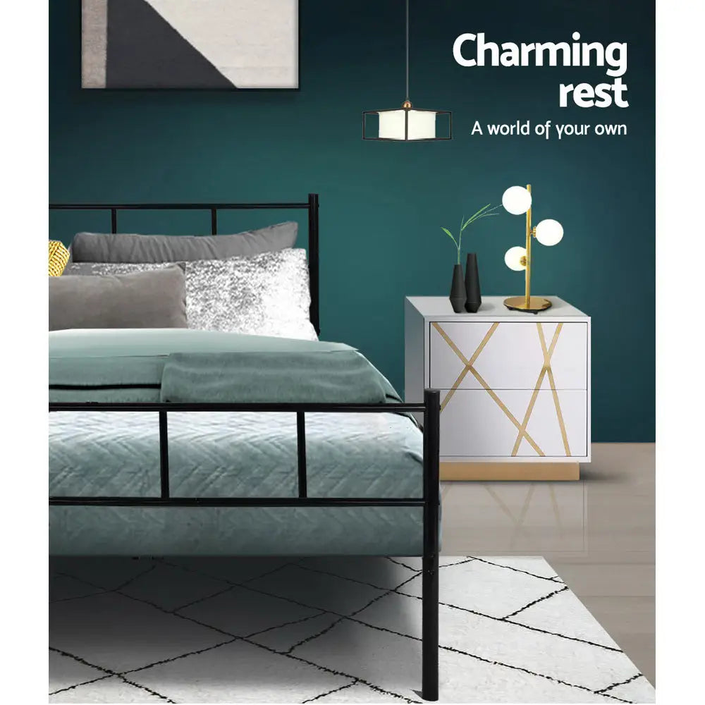 Artiss Bed Frame Single Metal Bed Frames SOL - Furniture > Bedroom