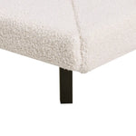 Artiss Bed Frame Single Size Boucle Beige SASA - Furniture > Bedroom