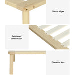 Artiss Bed Frame Single Size Wooden Base Mattress Platform Timber Pine AMBA - Furniture > Bedroom > Beds & Bed Frames