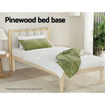 Artiss Bed Frame Single Size Wooden Base Mattress Platform Timber Pine BRUNO - Furniture > Bedroom > Beds & Bed Frames