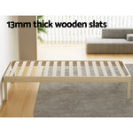 Artiss Bed Frame Single Size Wooden Base Mattress Platform Timber Pine BRUNO - Furniture > Bedroom > Beds & Bed Frames