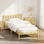 Artiss Bed Frame Single Size Wooden Oak SOFIE - Furniture > Bedroom