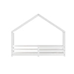 Artiss Bed Frame Wooden Kids Single House Frame White AMOS - Furniture > Bedroom