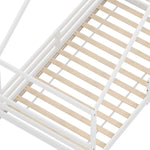 Artiss Bed Frame Wooden Kids Single House Frame White AMOS - Furniture > Bedroom