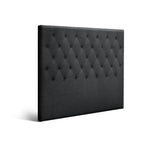 Artiss Bed Head Double Size Fabric - CAPPI Charcoal - Furniture > Bedroom