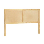 Artiss Bed Head Headboard Double Rattan - RIBO Pine - Furniture > Bedroom > Beds & Bed Frames