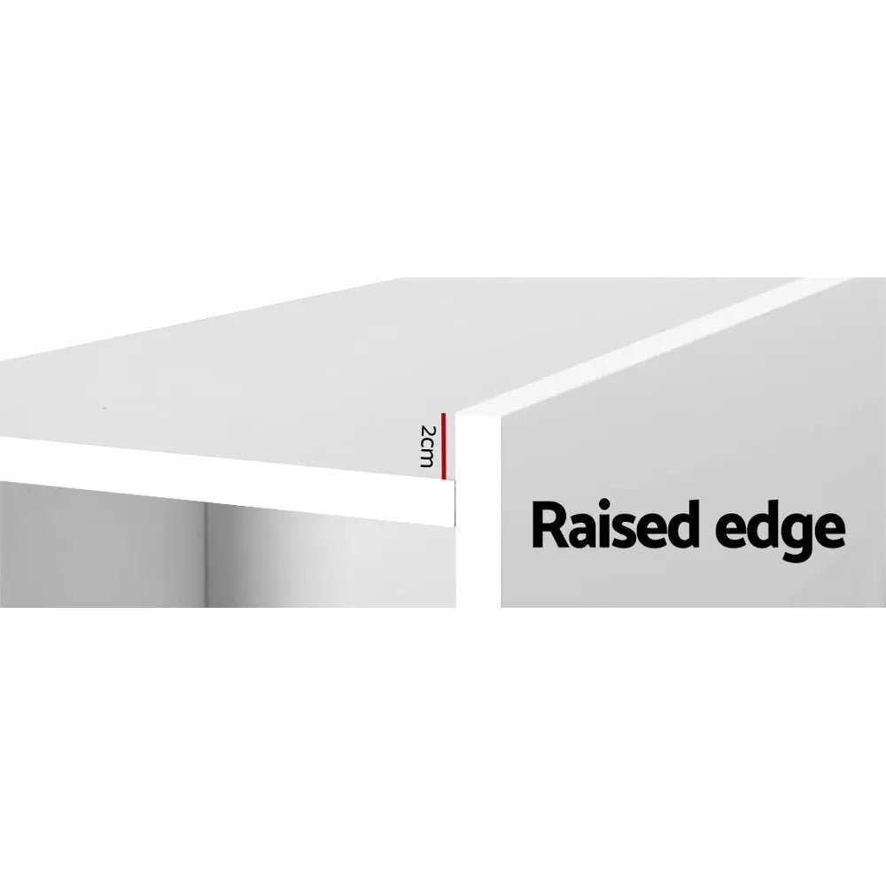 Artiss Bed Head Headboard King with Shelves - CABI White - Furniture > Living Room > Bookcases & Shelves