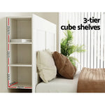 Artiss Bed Head Headboard King with Shelves - CABI White - Furniture > Living Room > Bookcases & Shelves