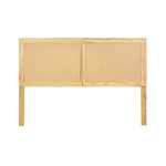 Artiss Bed Head Headboard Queen Rattan - RIBO Pine - Furniture > Bedroom > Beds & Bed Frames