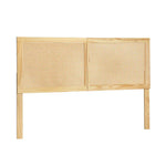 Artiss Bed Head Headboard Queen Rattan - RIBO Pine - Furniture > Bedroom > Beds & Bed Frames