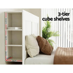 Artiss Bed Head Headboard Queen with Shelves - CABI White - Furniture > Bedroom > Beds & Bed Frames
