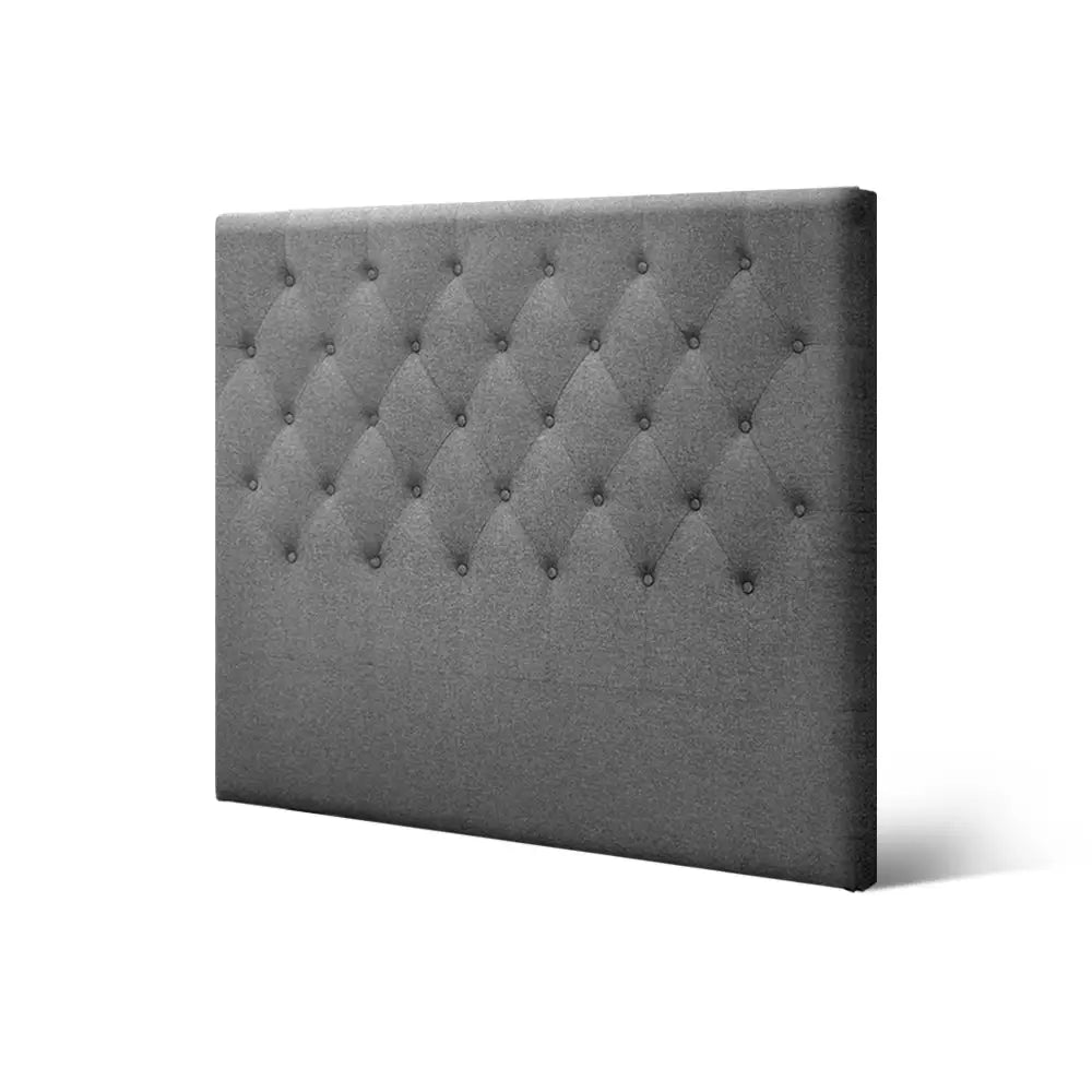 Artiss Bed Head King Single Size Fabric - CAPPI Grey - Furniture > Bedroom