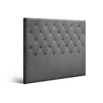 Artiss Bed Head King Single Size Fabric - CAPPI Grey - Furniture > Bedroom