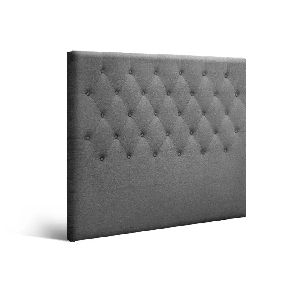 Artiss Bed Head King Single Size Fabric - CAPPI Grey - Furniture > Bedroom