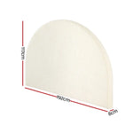 Artiss Bed Head King Size Boucle - GREI White - Furniture > Bedroom