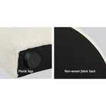 Artiss Bed Head King Size Boucle - GREI White - Furniture > Bedroom