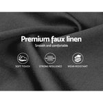 Artiss Bed Head King Size Fabric - CAPPI Charcoal - Furniture > Bedroom