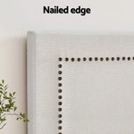 Artiss Bed Head Queen Size Fabric - RIVE Beige - Home & Garden > Bedding