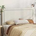 Artiss Bed Head Queen Size Fabric - RIVE Beige - Home & Garden > Bedding