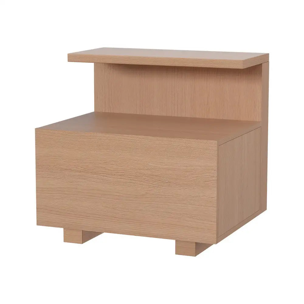 Artiss Bedside Table 1 Drawer - Pine - Furniture > Bedroom > Bedside Tables