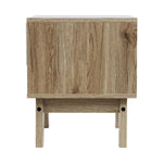 Artiss Bedside Table 1 Drawer with Shelf - IKER White & Oak - Furniture > Bedroom