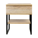 Artiss Bedside Table 1 Drawers with Shelf - CASEY - Furniture > Bedroom