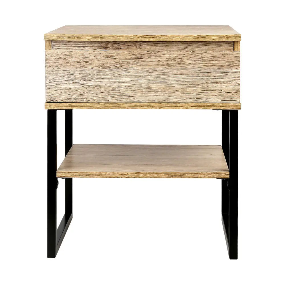 Artiss Bedside Table 1 Drawers with Shelf - CASEY - Furniture > Bedroom