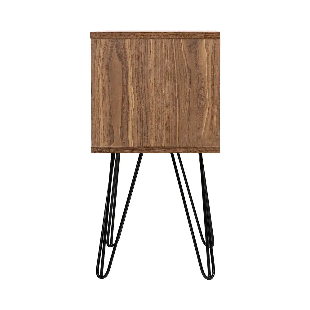 Artiss Bedside Table 1 Drawers with Shelf - LARS - Furniture > Bedroom