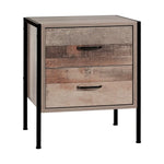 Artiss Bedside Table 2 Drawers - BARNLY - Furniture > Bedroom