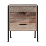 Artiss Bedside Table 2 Drawers - BARNLY - Furniture > Bedroom
